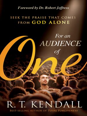 cover image of For an Audience of One